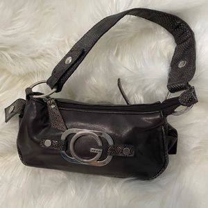 GUESS Brown Shoulder Handbag